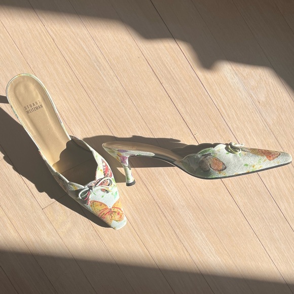 EUC Stuart Weitzman Butterfly 🦋 Mules Size 10 - Picture 7 of 8